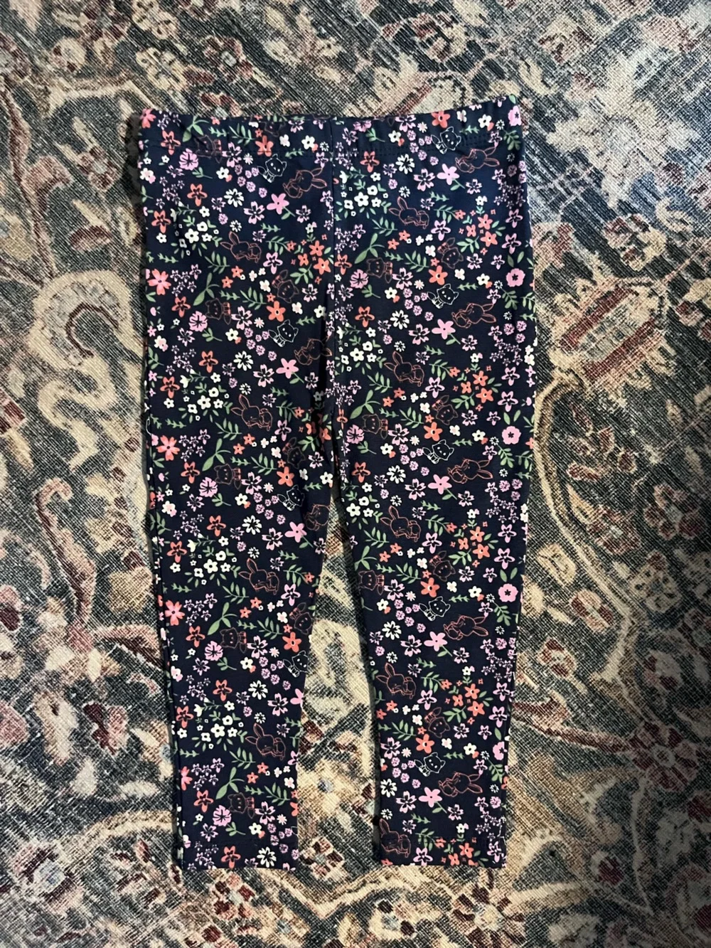 Girls' 18M Bunny Floral Leggings
